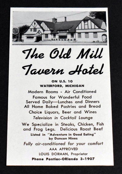 Cascade Motel (Olde Mill Inn on the Lake) - Print Ad